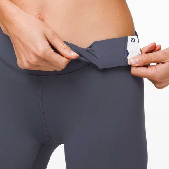 Lululemon Sheer Will High-Rise Tight 28" *Pulse Leggings Pants Long - Stone Blue - Picture 3 of 12